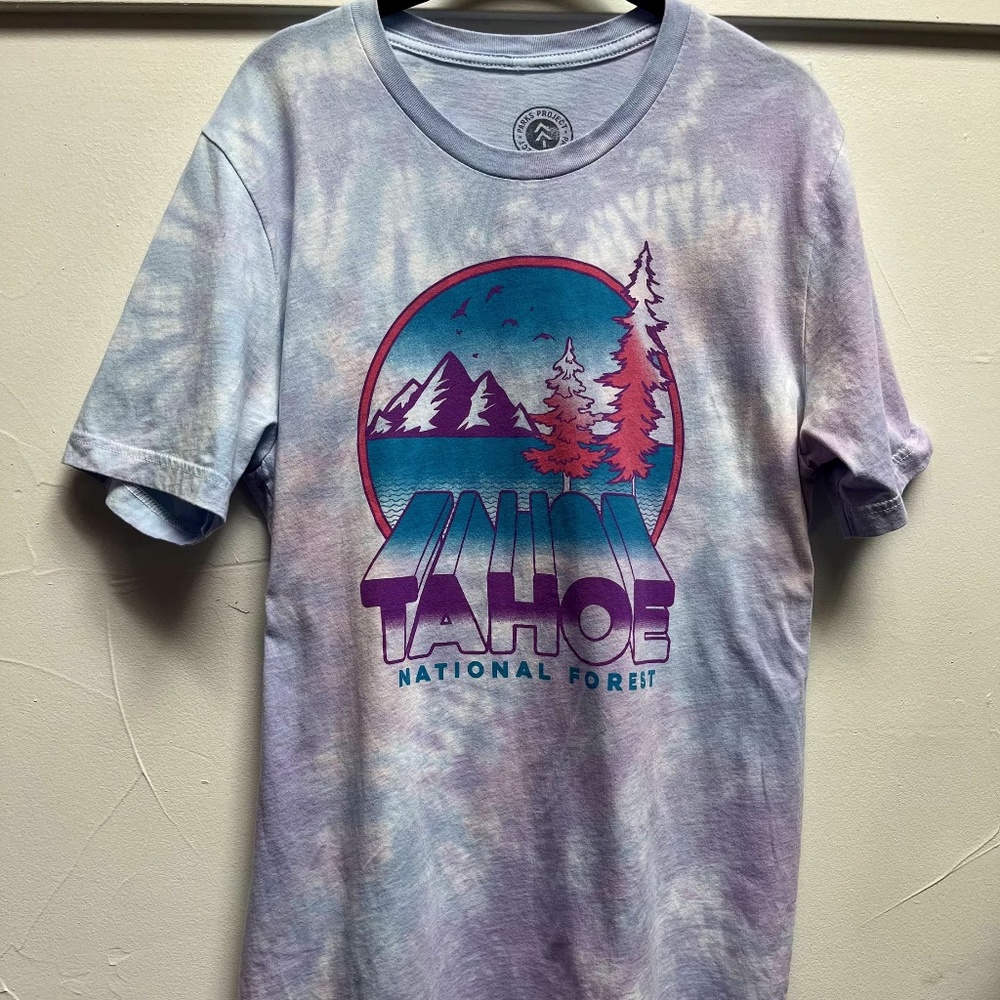 Parks Project | 80's Graphic | Organic Hand-Dyed Shirt | Tahoe National Forest |